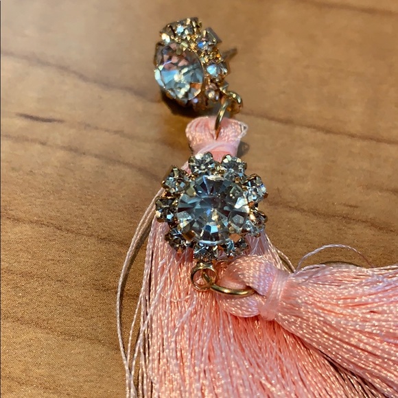 New Rhinestone tassel earrings - Picture 4 of 4